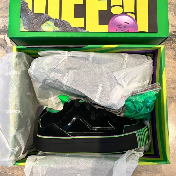 NIB MSCHF's Gobstomper Sour Edition 009-SE Black Lime Green Size W6.5/M5 - Picture 3 of 10